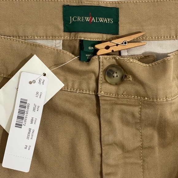 J. Crew Factory Always Vintage Khaki Pants 8 Petite - Picture 2 of 9